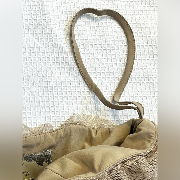 Elizabeth and James Elegant Black and Tan Strapless Wool Lace Mini Dress Size 6 - Picture 10 of 16